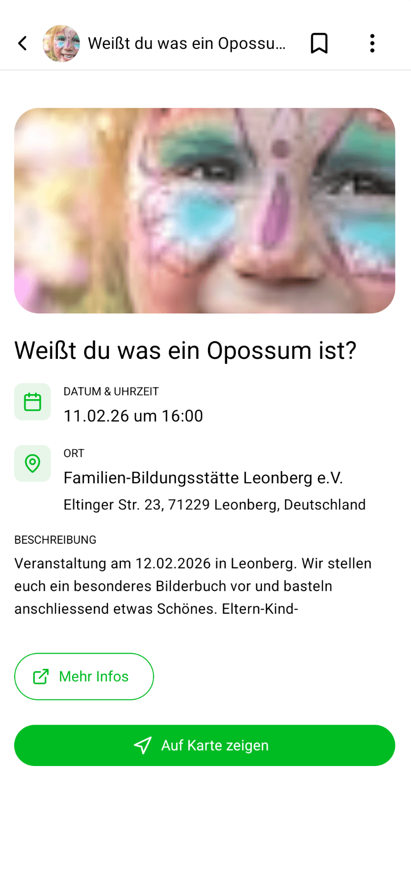 Bambini Maps - Events