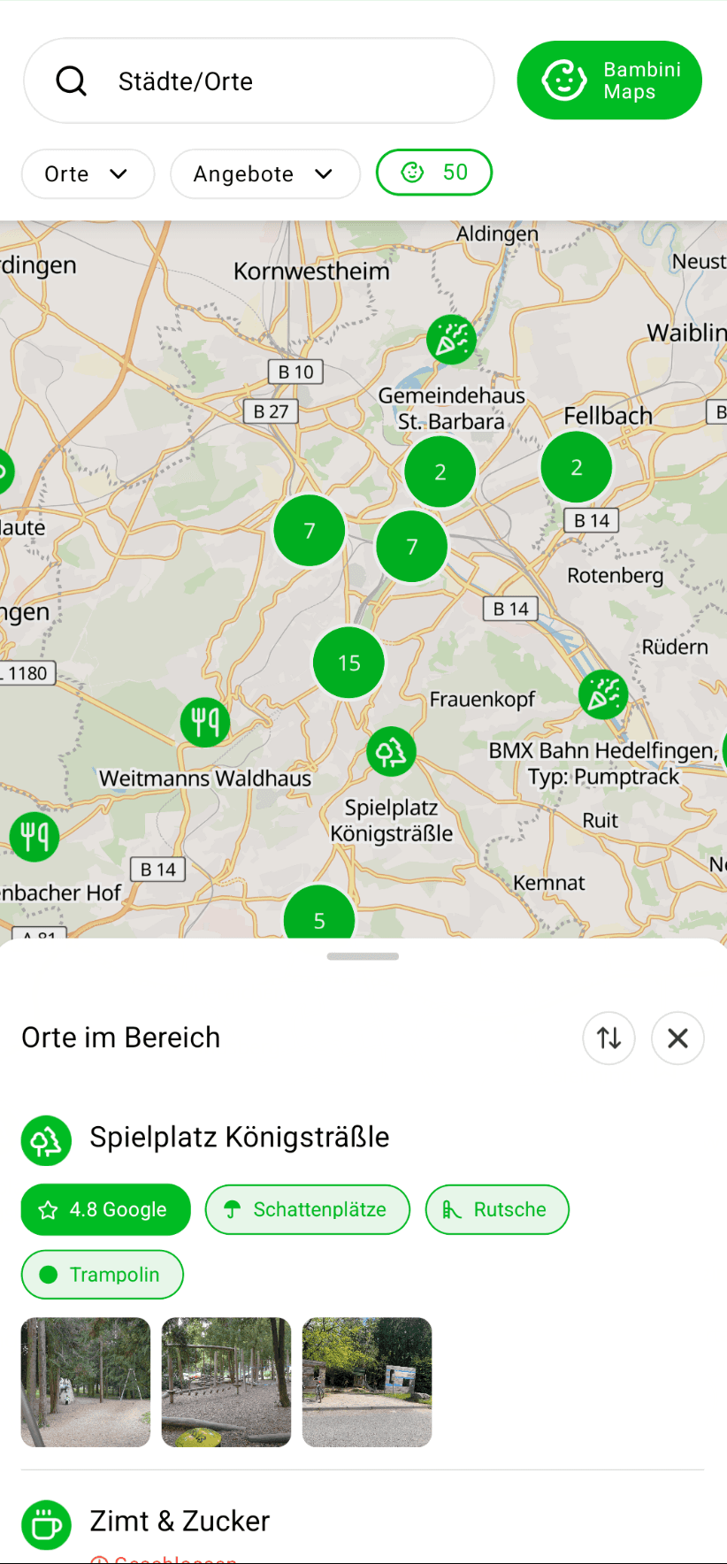 Bambini Maps - Ort Details