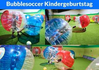 Kindergeburtstag feiern - Trampolinhalle, Bubblesoccer, Nerf, Lasertag, Schwarzlicht Fußball – Bild 3