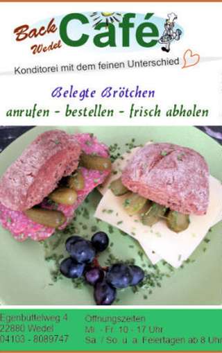 Back-Cafe Wedel **Konditorei mit dem feinen Unterschied. – Bild 2