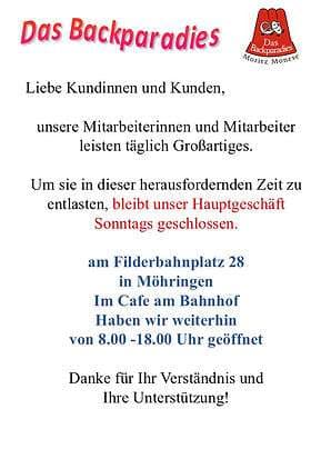 Das Backparadies
"Café am Bahnhof" – Bild 2